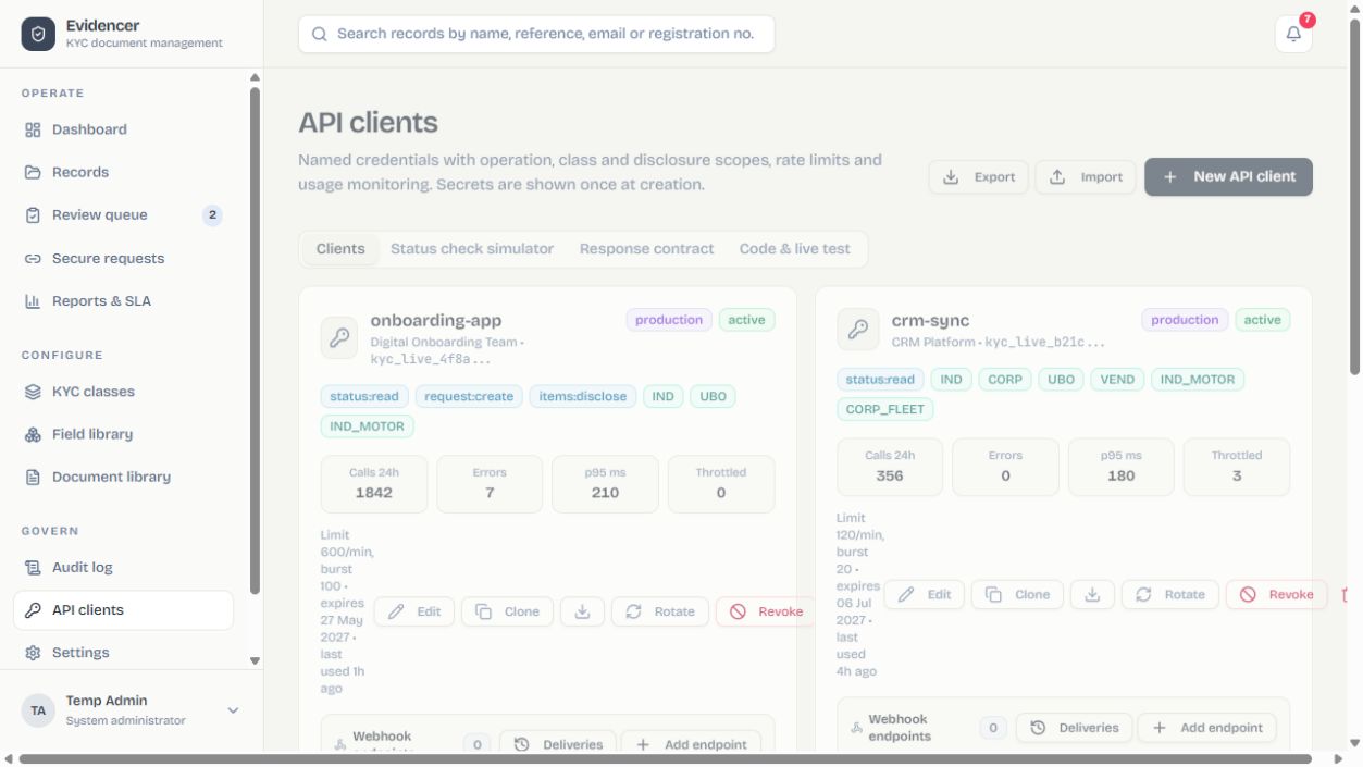 API clients