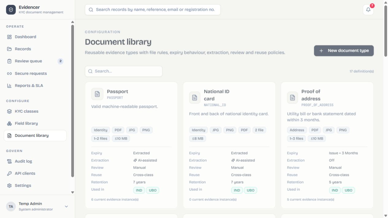 Document library